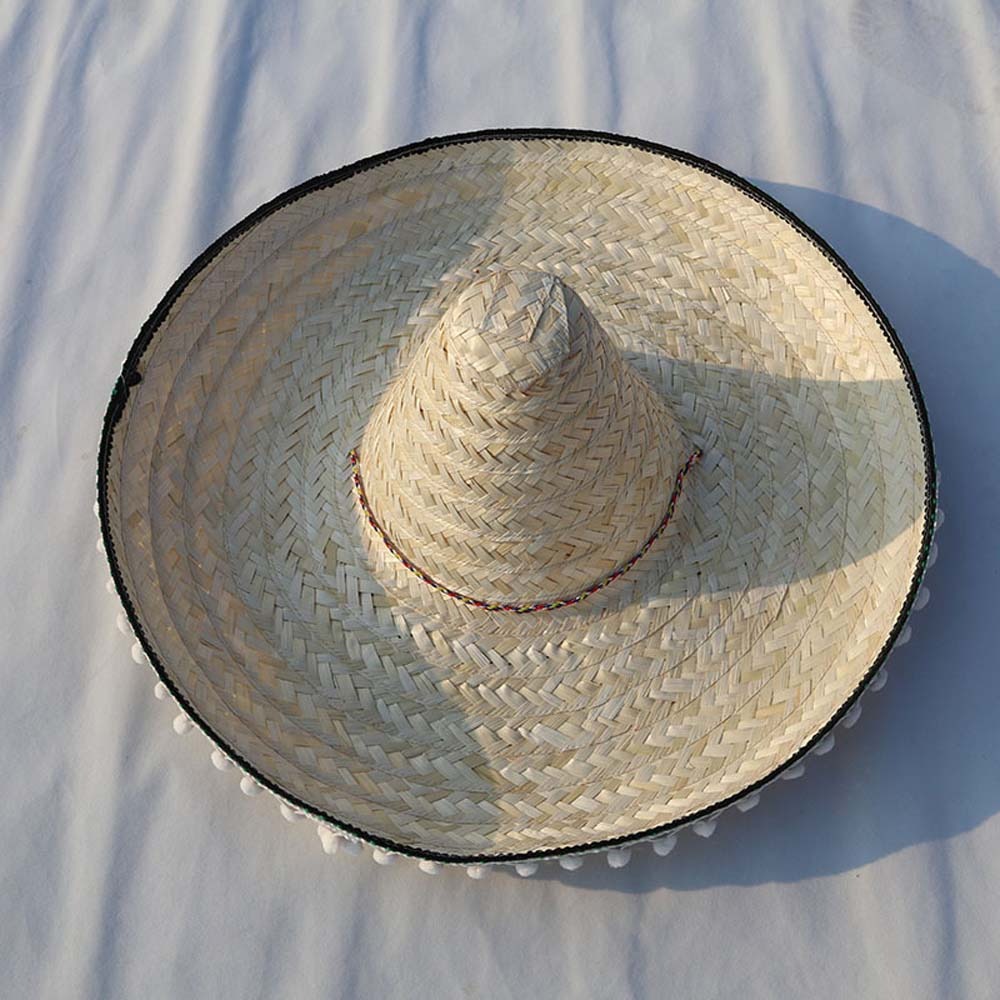 Bucket Hat Straw - Cappello Messicano a Tesa Larga in